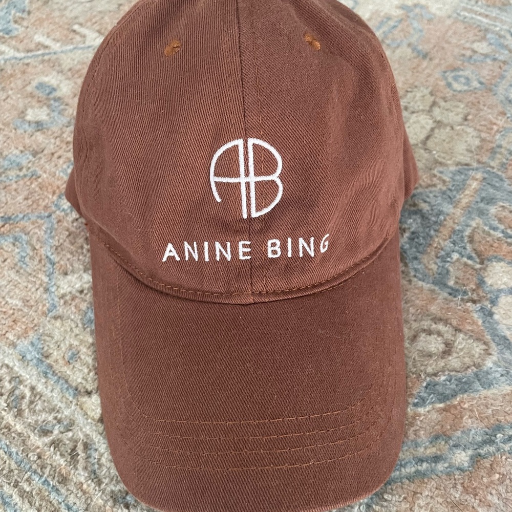 Anine Bing Chocolate Brown Cap